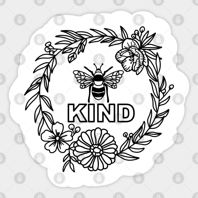 Bee Kind Sticker by Satic